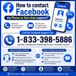 How to contact Facebook via Phone or live chat support?