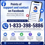 Points of support and contact on Facebook