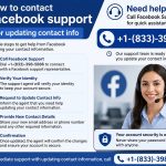 How to contact Facebook support For updating contact info